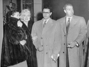 The DiMaggios, Boston, January 1955