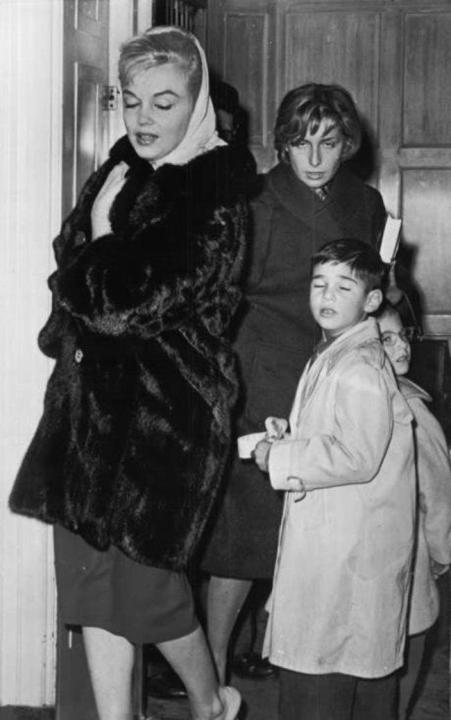 Pat with Marilyn as the Millers' separation is announced