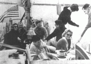 With the Kennedys at Hyannisport later that month