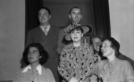 John Colton (top left) among the Hollywood literati, 1935