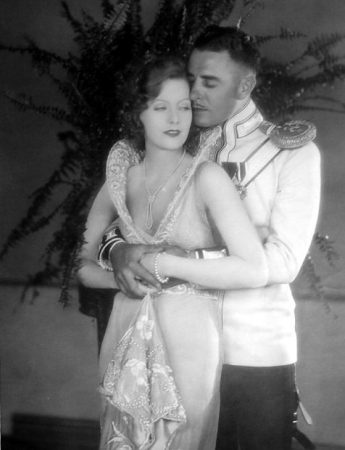 With Greta Garbo in 'Love' (1927)
